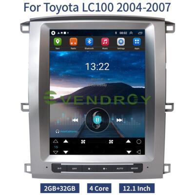 12.1'' Car Gps Radio Stereo For Toyota Lc100 2004-2007 Navigation 2+32g Carplay