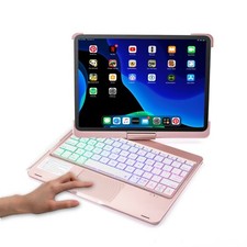 iPad Pro 11" 2nd Gen 2020 Bluetooth Keyboard Case w/ Touchpad 7 Backlit Colors