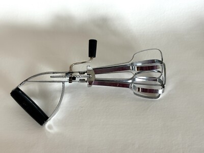 Vintage EKCO Best Egg Beater Mixer Hand Held Mixer Stainless Steel Made in USA