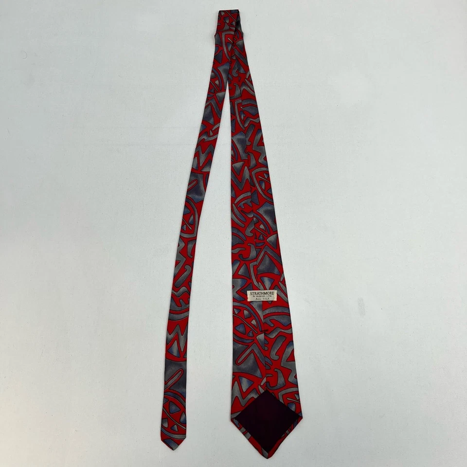 Corbata Strathmore By Anderson Little para hombre multicolor abstracta 100 % seda Foto 4 de 4