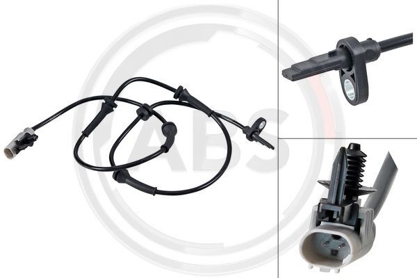 A.B.S. 31652 Sensor, Raddrehzahl Vorne Links Rechts FüR Land Rover-image