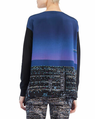 AKRIS Punto Twilight City Print Sweater SZ 44 = US 12 - NWT