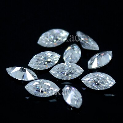 Natural DE Color VVS1 White 11x5.5 MM Marquise Excellent Cut Diamond 10 Pcs Lot