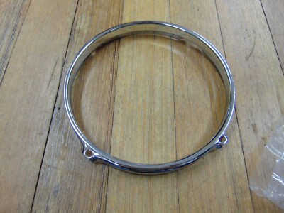 New 2.3 Chrome Drum Hoop, 8''- 4  Hole/Lug, Tom Worldwide Shipping