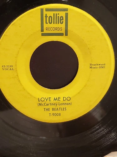THE BEATLES  7" 45 RPM "Love Me Do" & "P.S. I Love You" on Tollie Records VG