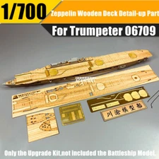 1/700 Graf Zeppelin Wooden Deck+PE+Metal Chain Upgrade Part for Trumpeter 06709
