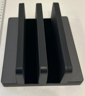 Vertical Laptop Stand Laptop Holder with Adjustable Dock ABS Plastic Dual Slot