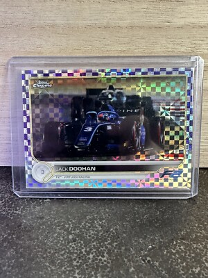 2022 Topps Chrome Formula 1 F1 JACK DOOHAN /199 Purple Checker Refractor F2 #131