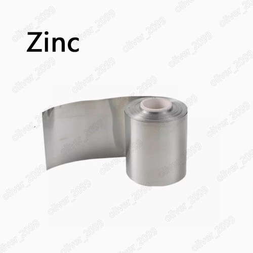 1Meter 99.99% High-Purity Zinc Zn Metal Foil Sheet Strip Thickness 0.01-1.0mm - 第 1/4 張圖片