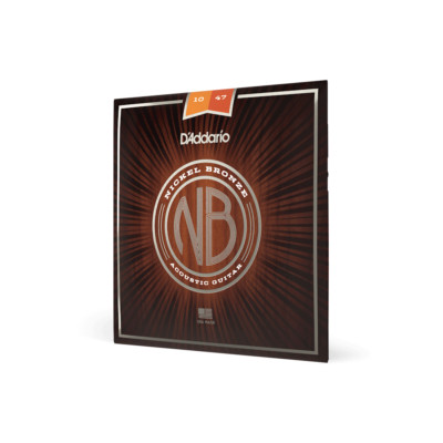 D'Addario NB1047 Nickel Bronze Akustikgitarrensaiten, extra leicht, 10-47