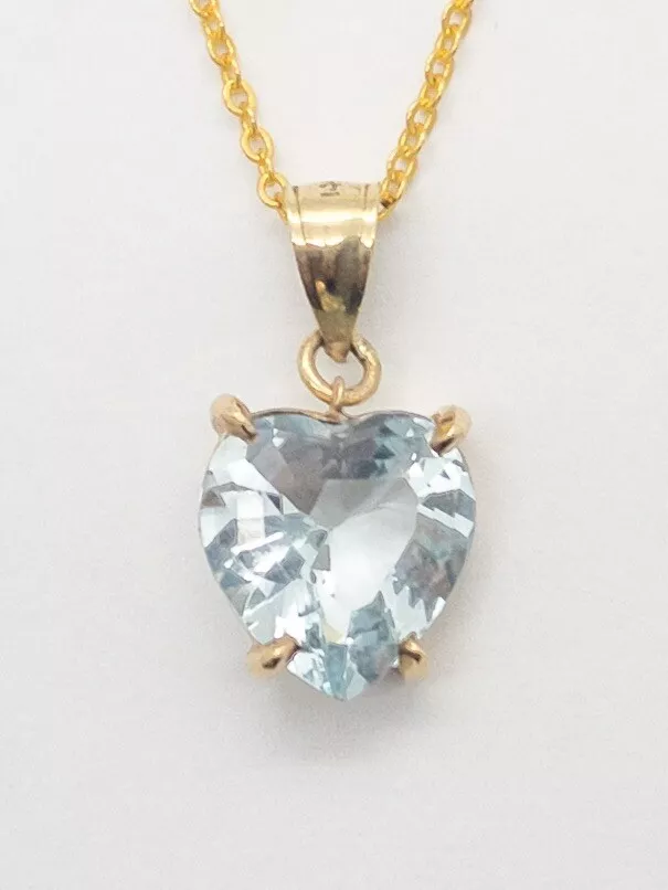 Heart 2024 shaped aquamarine