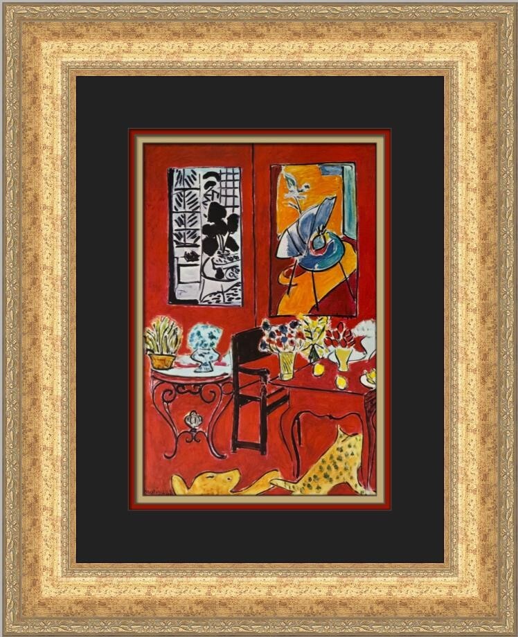 Henri Matisse Large Red Interior Custom Framed Print | eBay