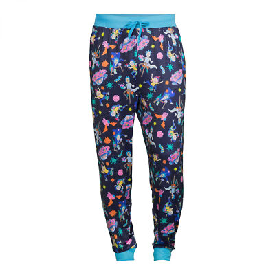 Rick And Morty Neon Sleep Pant Joggers Blue