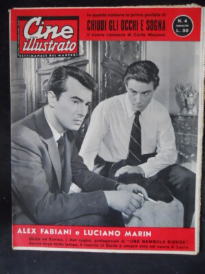 CINE ILLUSTRATO n°4 1960 Alex Fabiani Luciano Marin    [C90]