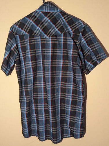 Wrangler Western Hemd Herren Größe L/Tall Two Pocket Pearl Snap Shirt - Bild 3 von 8