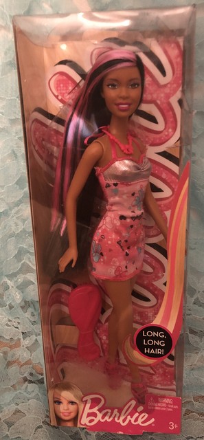barbie with pink streak in hair