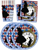 Alice In Wonderland Birthday Party Supplies Set Tableware Balloons & More Com... on sale Alice In Wonderland Birthday Party Supplies Set Tableware Balloons & More Com... on sale