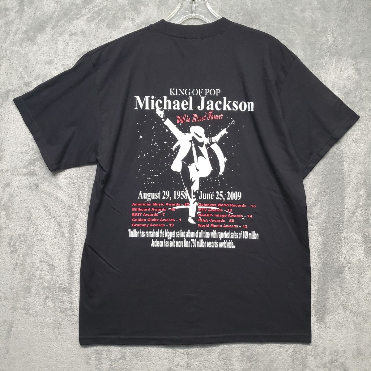 Vintage Michael Jackson Tシャツ Rare Vintage 80's Michael Jackson 1984 Thriller Black T