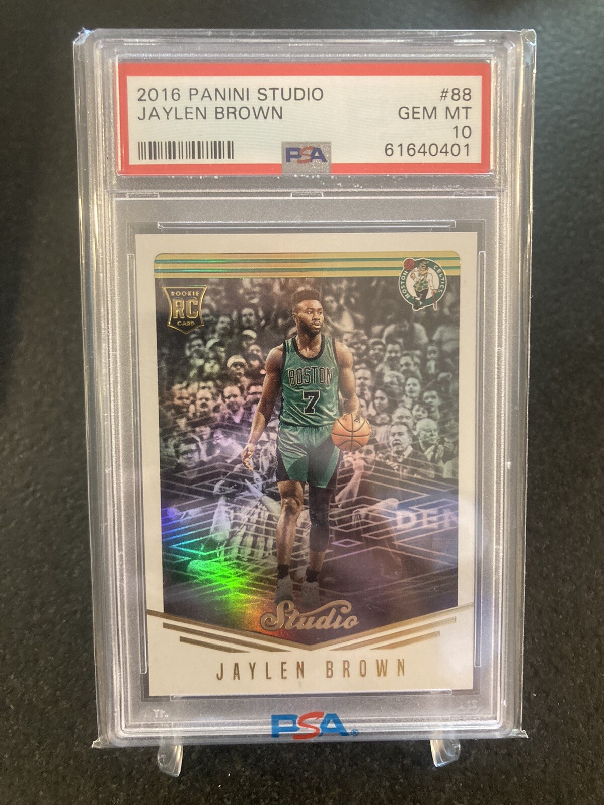 Jaylen Brown Celtics 2016-17 Studio #88 RC ROOKIE PSA 10