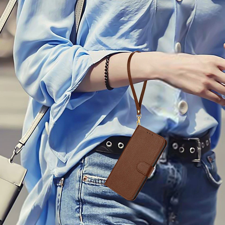 Leather Wallet Cover Case For Motorola G73 G15 G55 G14 G54 G62 G32 E13 G04 G13 - Image 4 of 4