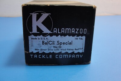 Old Vintage KALAMAZOO TACKLE CO. BAL-CLI 20 SPECIAL Model B