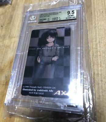 serial experiments lain, 1998, phone card, BGS 9.5, Sci-Fi