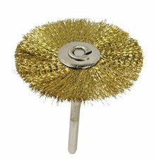 SE Round Wire Brush Polishing Wheels 1/2 Inch Long 1/8 Shank SMB68 NEW 10 pc 