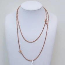 DAVID YURMAN New Ladies 2.7mm Bel Aire Box Chain 41" Toggle Necklace in Rose