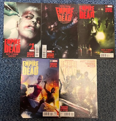 Empire of The Dead #1 - #5 Act Three Complete Set Marvel Comics 2015 SntInMailer