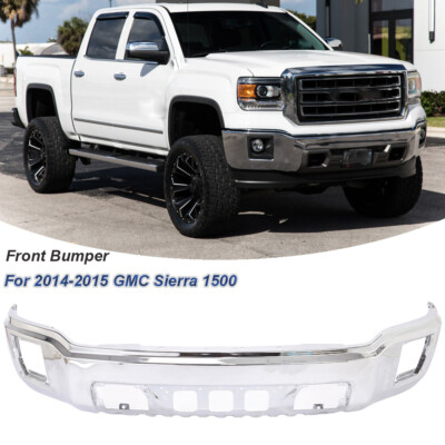 NEW Chrome - Steel Front Bumper Face Bar for 2014-2015 GMC Sierra 1500 2014-2015