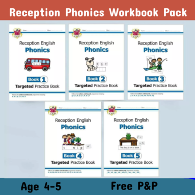 Reception Year Phonics Home Learning Pack of 5 Workbooks With
