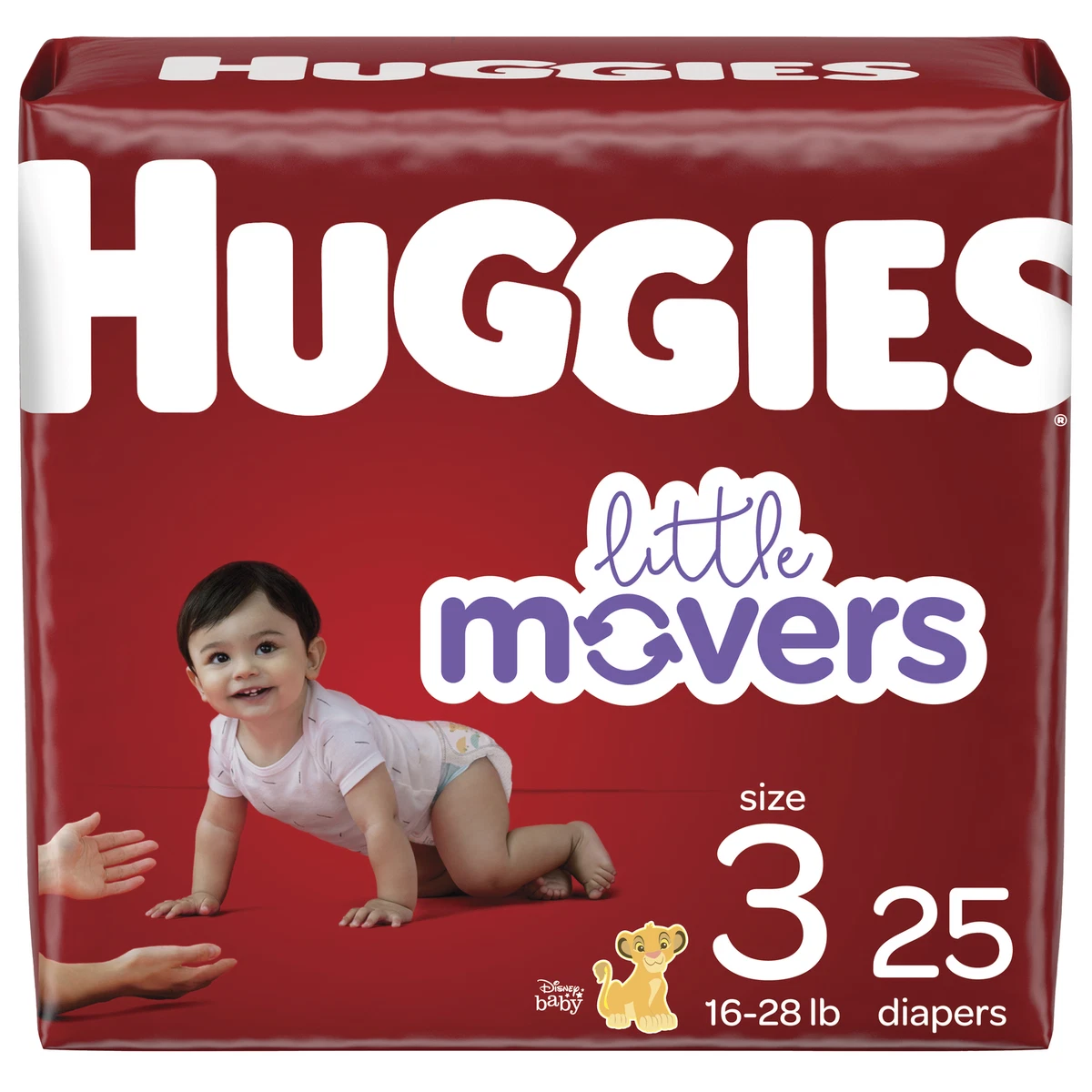 KIMBERLY CLARK 1 PK 25 EA Huggies Little Movers Diapers Size 3 Jumbo Pack