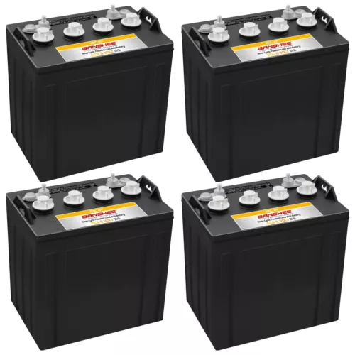 4 Pack (32V Combo) Banshee 8V Flooded Lead Acid Batteries, Replaces Trojan T875