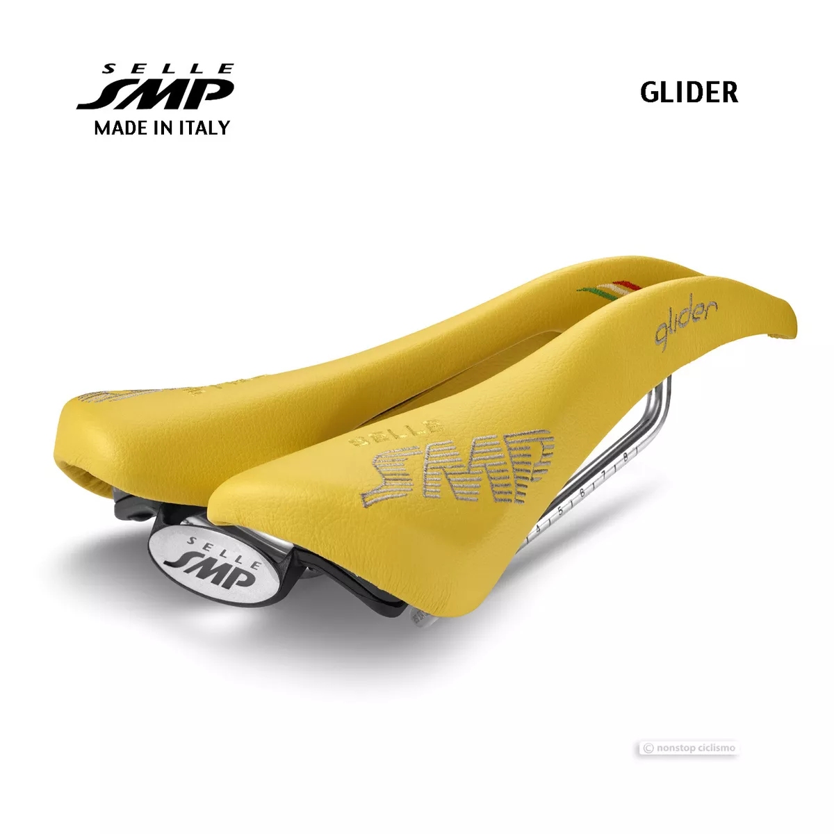 NEW Selle SMP GLIDER Saddle YELLOW MADE IN iTALY eBay