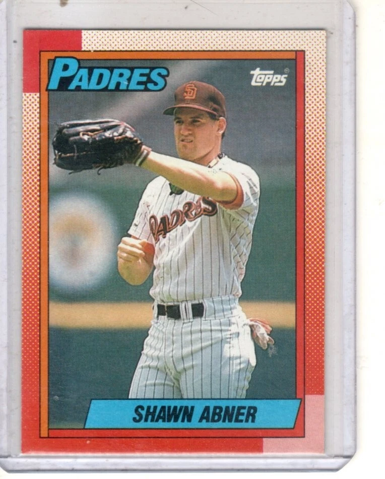 1990 Topps - #122 Shawn Abner San Diego Padres baseball card