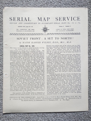 Serial Map Service - März 1943 Edition Booklet (SOVIET / PACIFIC)