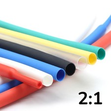 Heat Shrink 0.6mm - 100mm 2:1 Various Colours Electrical Tubing Tube Sleeving