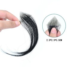 Human hair Replacement burns Without hair for Men Women Hairline Loss