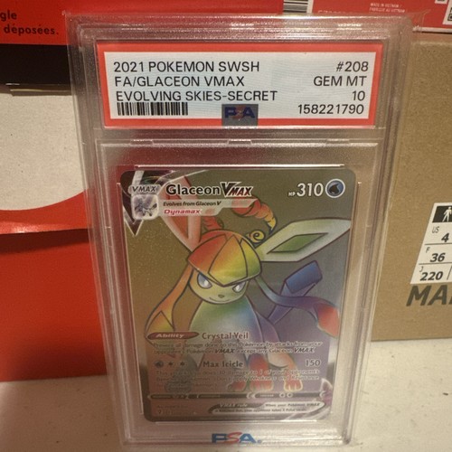 Glaceon VMAX graded PSA 10 for sale on eBay