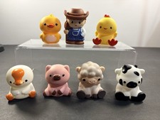 Learning Resources Peekaboo Learning Farm 7 Animals Sheep Cow Pig Duck Chicken