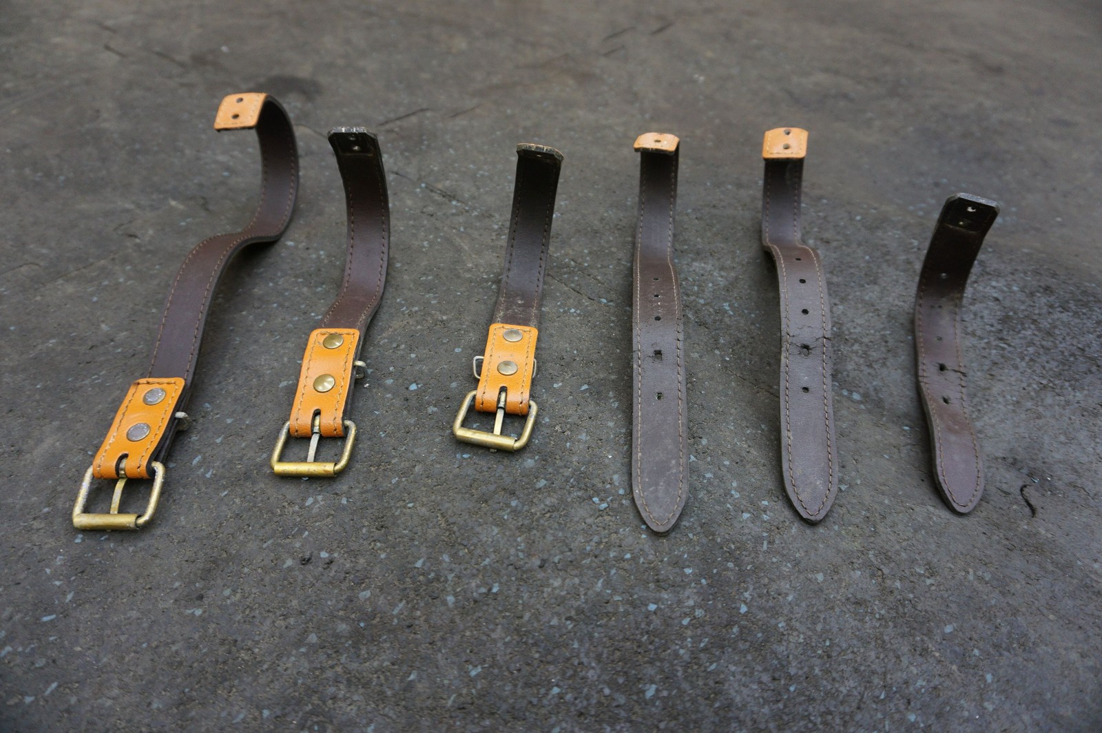 Set 6 Luggage Compartment Leather Strap Tie Down Buckle Ferrari 612 Scaglietti