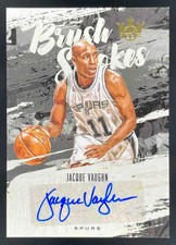 2019-20 Panini Court Kings Brush Strokes #BR-JVA Jacque Vaughn Auto /179