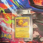Pokemon TCG SV Temporal Forces Pikachu 051/162 Cosmos Holo Promo Eng BGS 9
