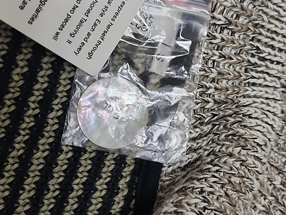 Blazer Chaqueta Parejil y Salvia Pequeño Algodón Artístico Patchwork Bolsillos Botones Nuevo con Etiquetas  Foto 4 de 4