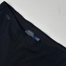 Polo Ralph Lauren Women's M Black Riding Jodhpur Style Leggings Grip Patch