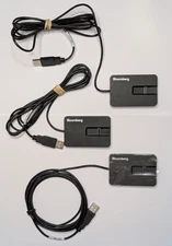 Lot of 3 Bloomberg B-Swipe BSAT Devices (POD100) + Anywhere Fingerprint Scanner