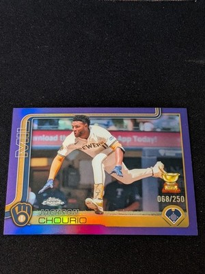 2025 Topps Chrome Jackson Chourio #262 Purple 224/250