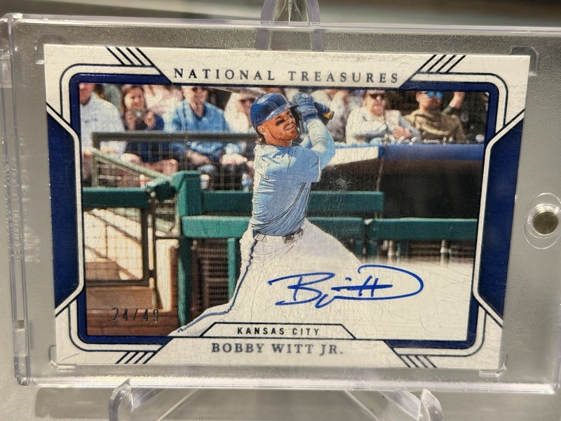 2025 Panini National Treasures Bobby Witt Jr. #FP-BWJ /49 Auto SHARP Royals