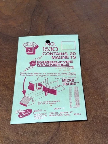 Micro Trains - #1530 - N Scale - Rapido Coupler Magnet Conversion (20 Pcs) - NOS
