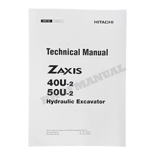 Hitachi ZX40U-2 ZX50U-2 Excavator Service Manual with Schemes